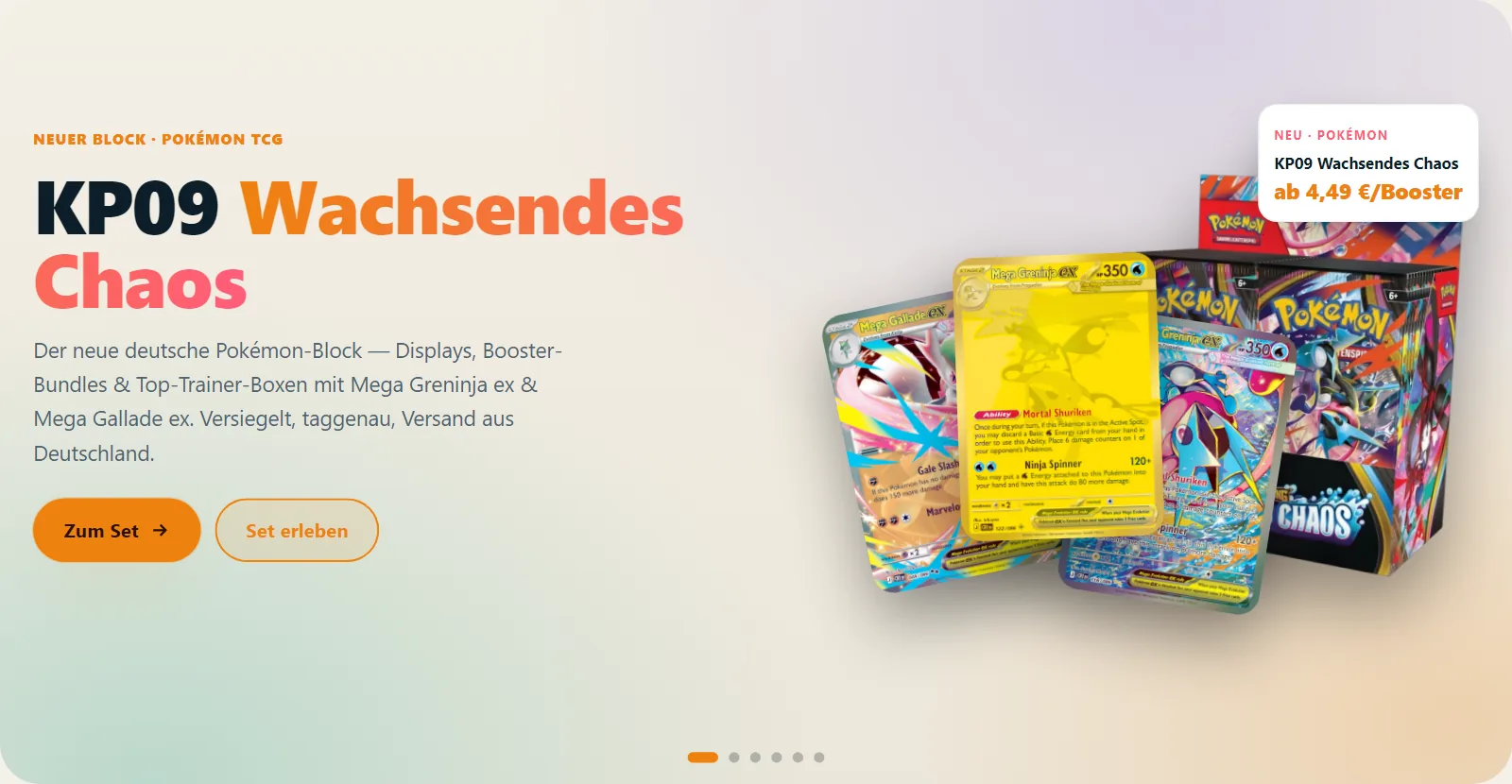 Pokemon KP09 Wachsendes Chaos