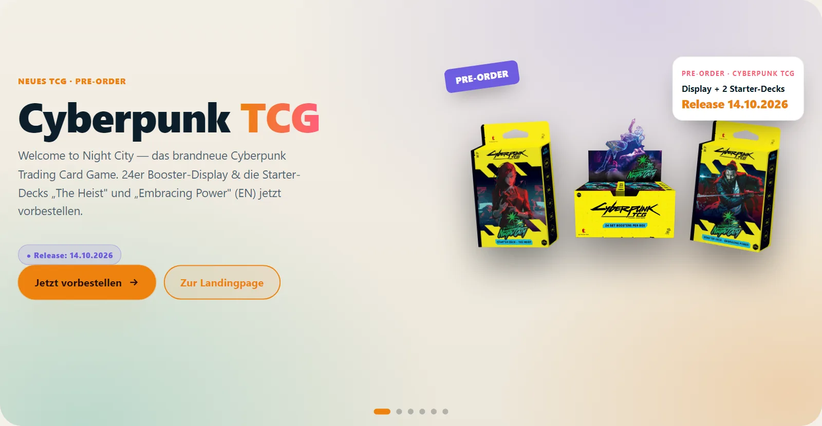 Cyberpunk TCG Pre-Order